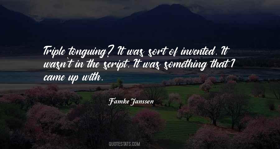 Tonguing Quotes #535927