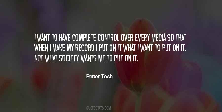 Tosh's Quotes #495467