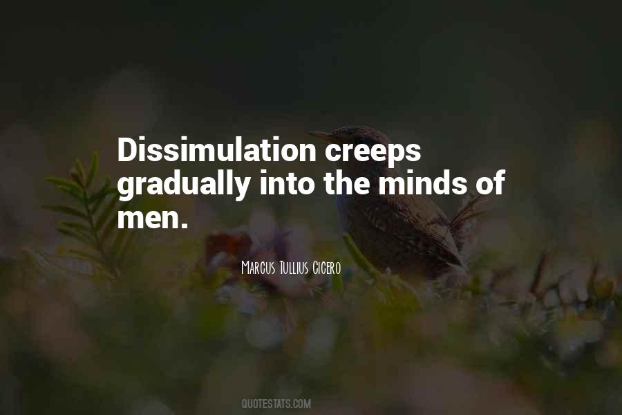 Quotes About Dissimulation #1213224