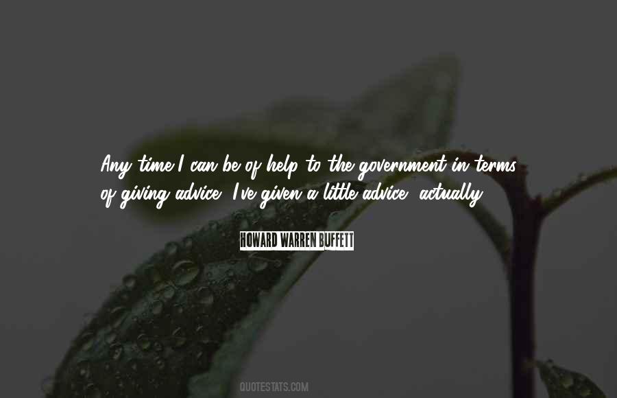 Quotes About Government Help #630320