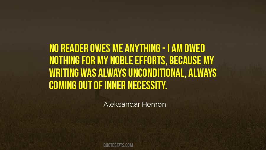 Quotes About No One Owes You Anything #216293
