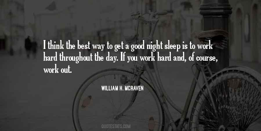 Quotes About Night Work #97633