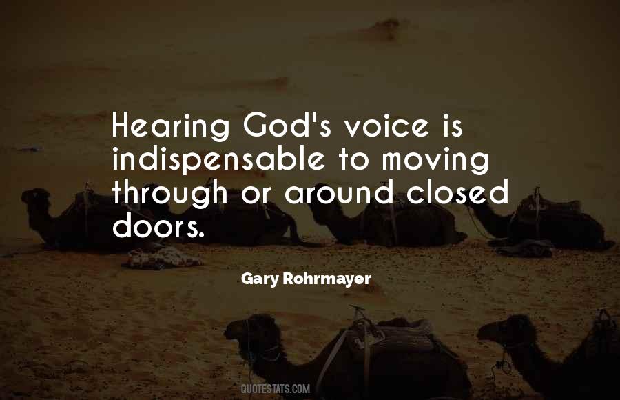 Quotes About Listening To God's Voice #244345