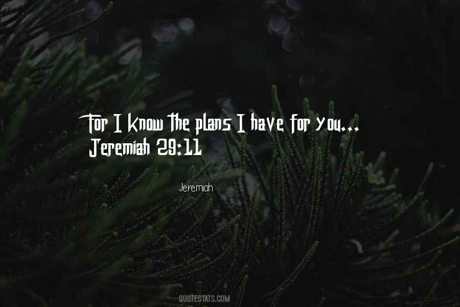 Quotes About Jeremiah 29 11 #1229597