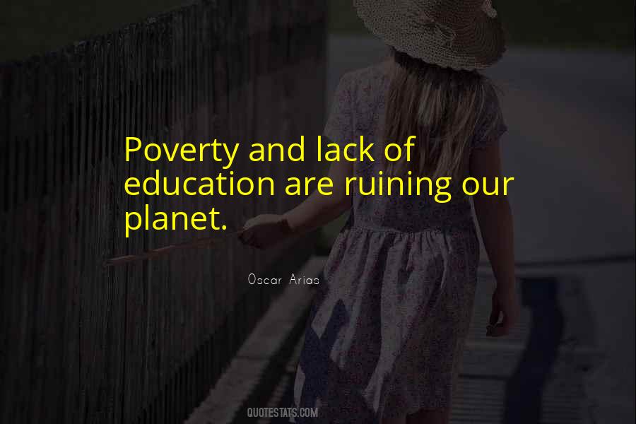 Quotes About Poverty And Education #1093116
