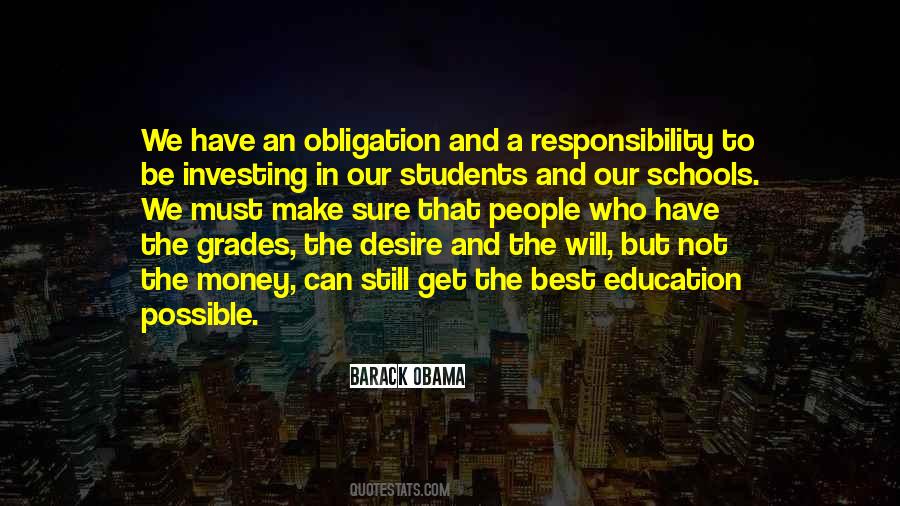 Quotes About Responsibility For Students #1401687