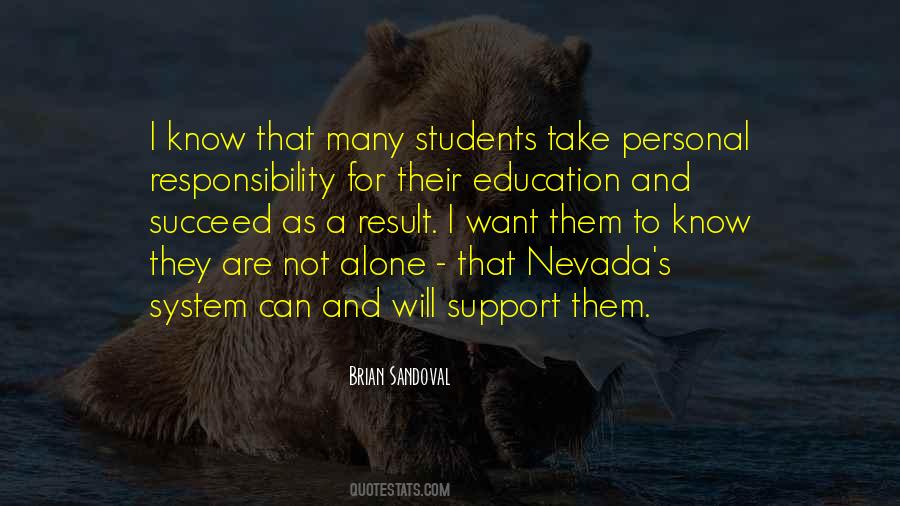 Quotes About Responsibility For Students #776227