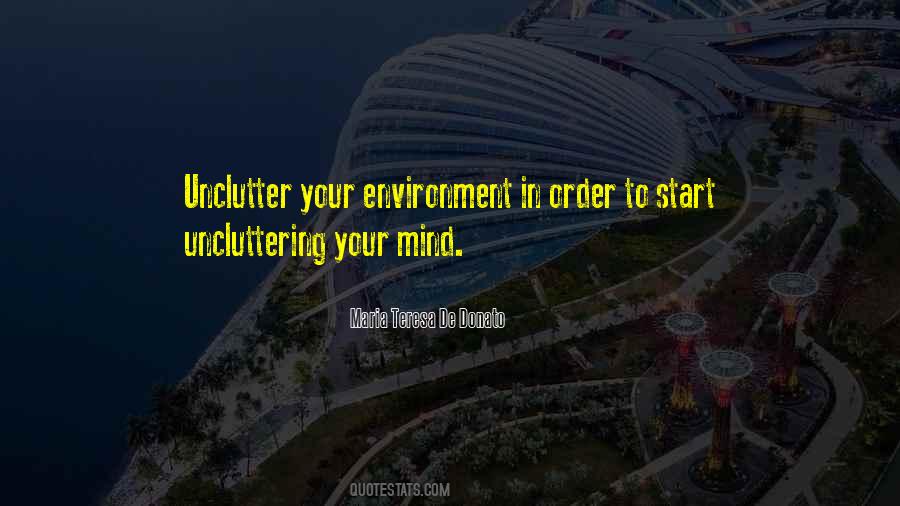 Unclutter Quotes #515380