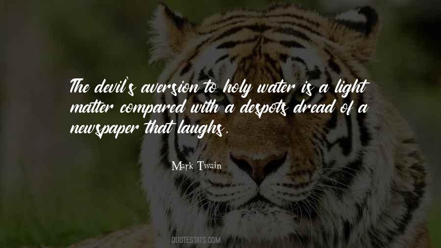 Quotes About Holy Water #174951