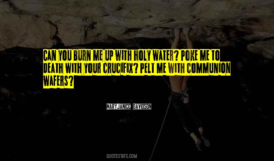 Quotes About Holy Water #955382