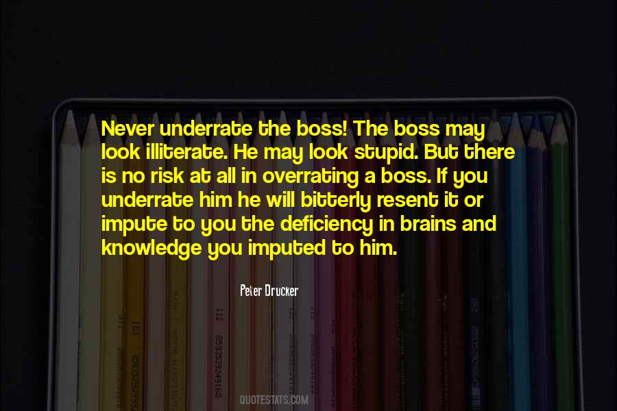 Underrate Quotes #853831