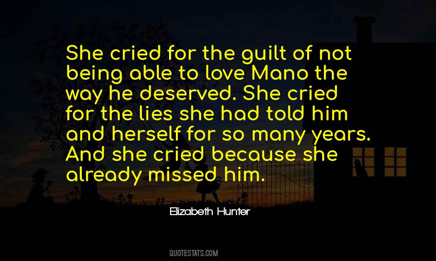 Quotes About Guilt And Love #1283620