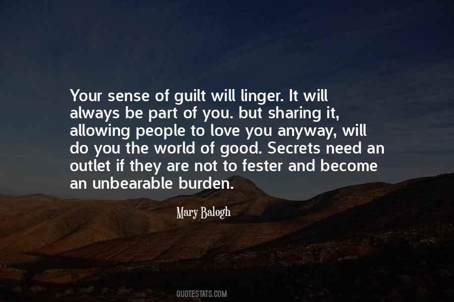 Quotes About Guilt And Love #393789