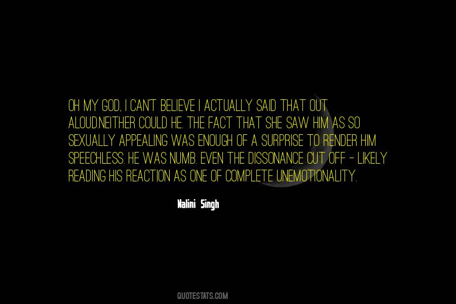 Unemotionality Quotes #1306532