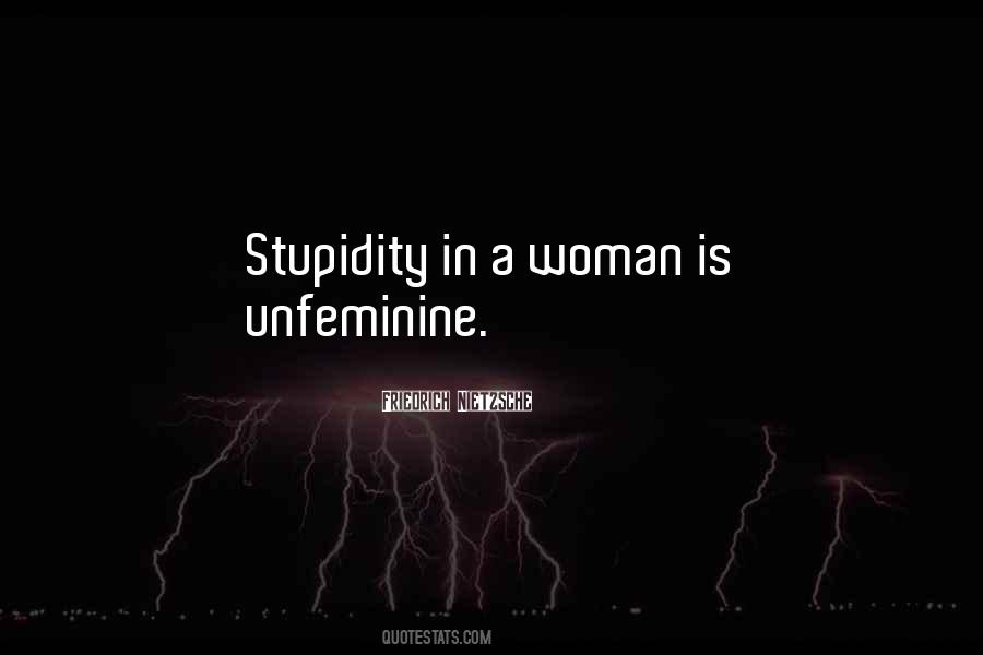 Unfeminine Quotes #560242