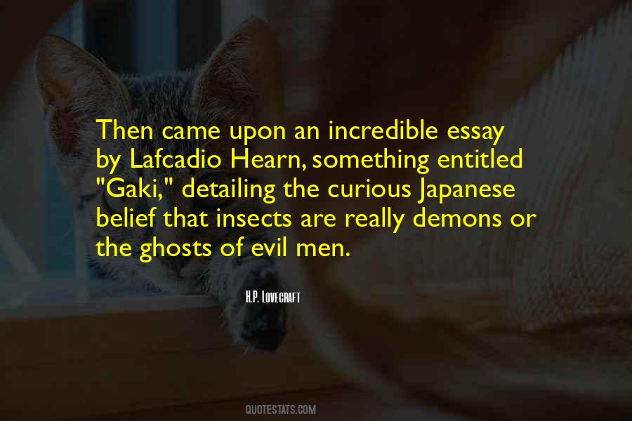 Quotes About Ghosts And Demons #1564289