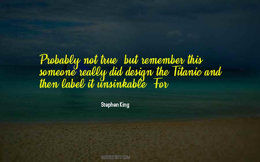 Unsinkable Quotes #74449