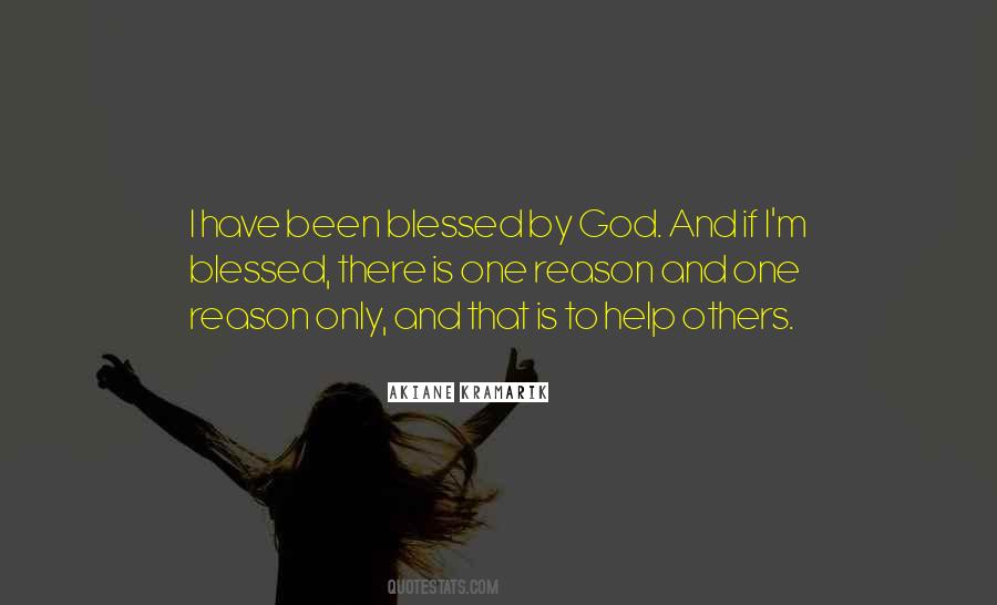 Quotes About Blessed By God #837789