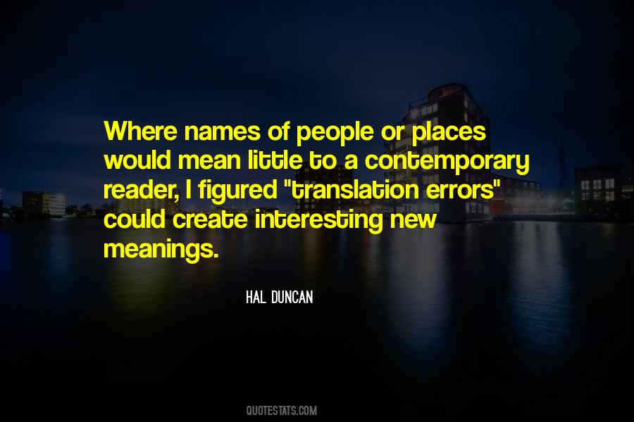 Quotes About Names And Meanings #170380