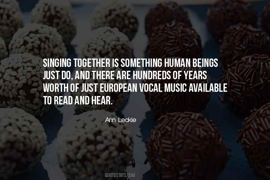 Quotes About Singing Together #1390341