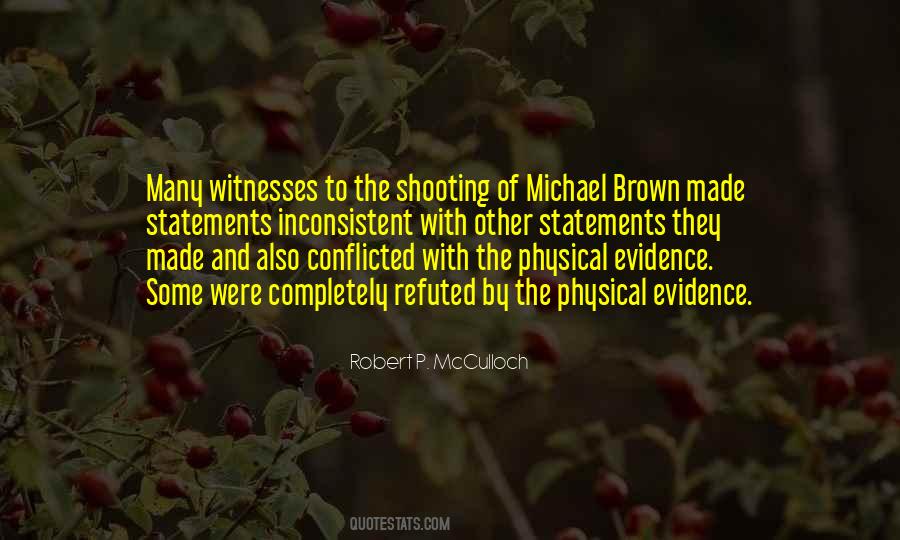 Quotes About Physical Evidence #1437893