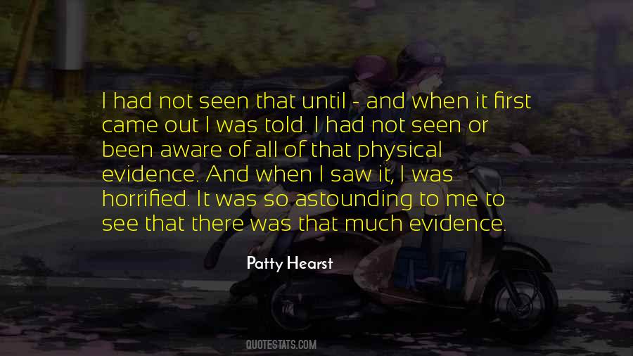 Quotes About Physical Evidence #1848893