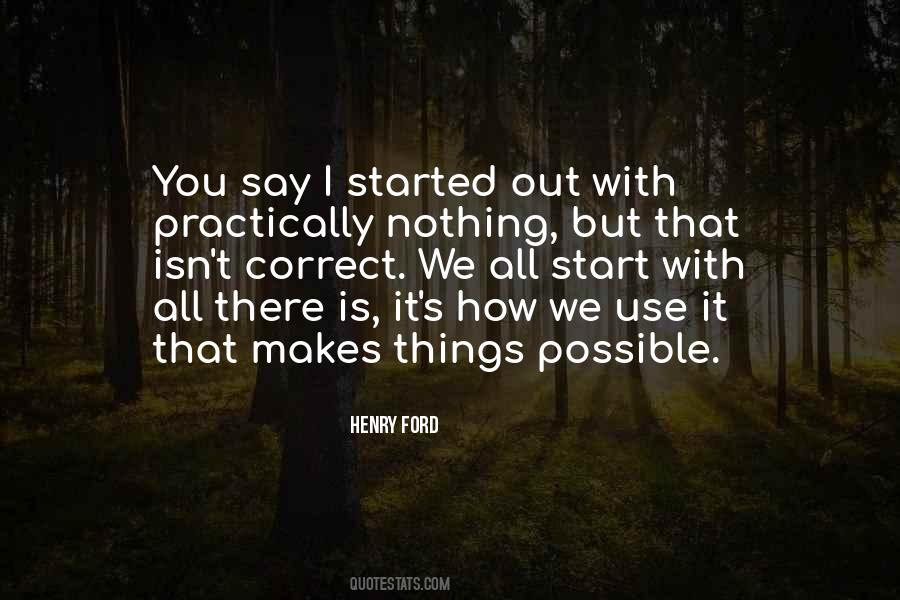 Quotes About Possible Things #102778