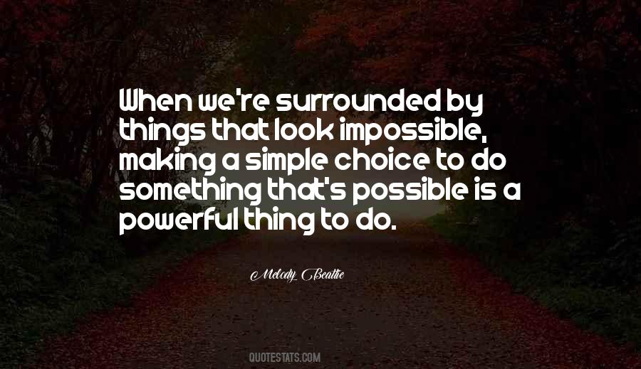 Quotes About Possible Things #47406
