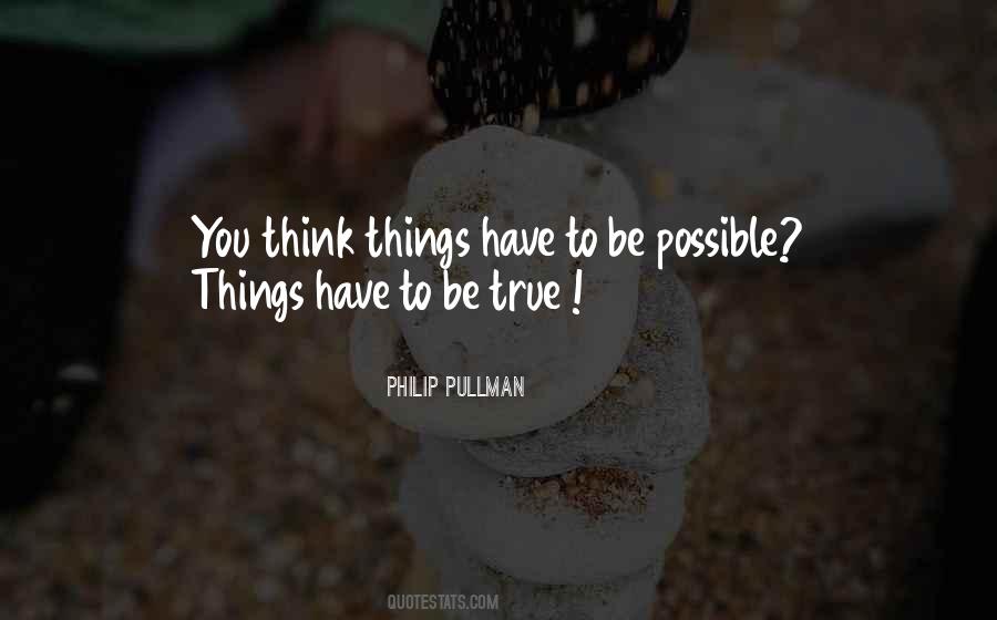 Quotes About Possible Things #812432