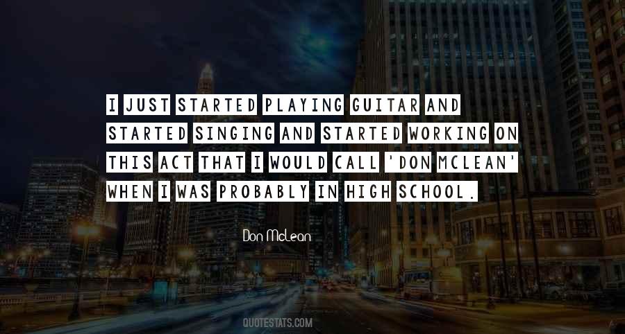 Quotes About Singing And Playing Guitar #38576