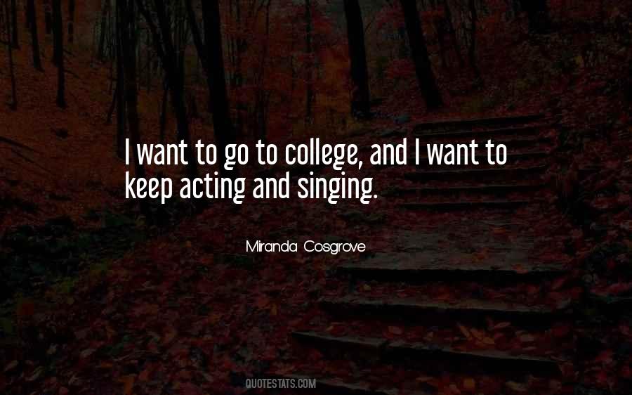 Quotes About Singing And Acting #126845