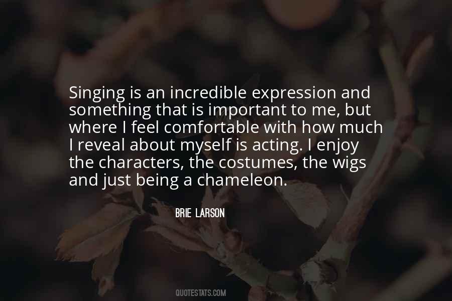 Quotes About Singing And Acting #1827525