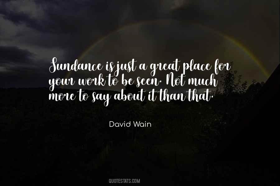 Wain Quotes #1423080