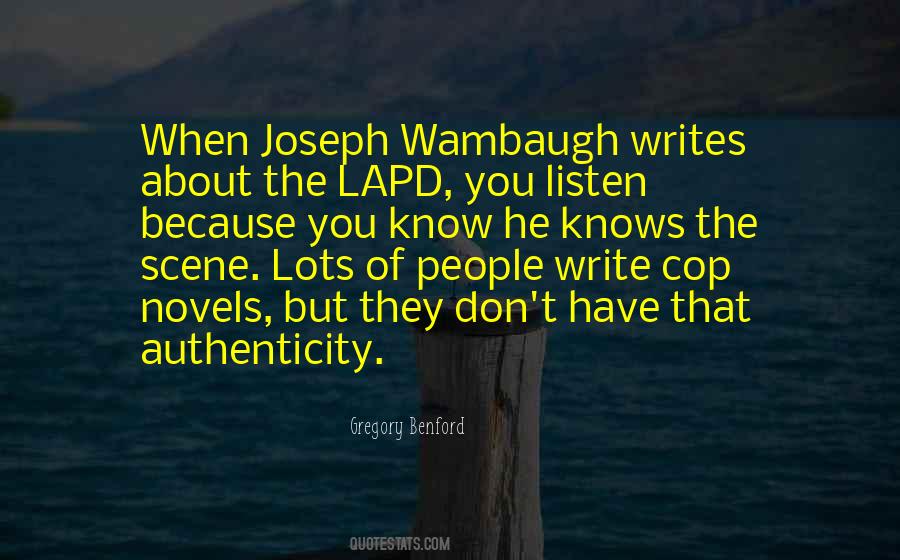 Wambaugh Quotes #1713546
