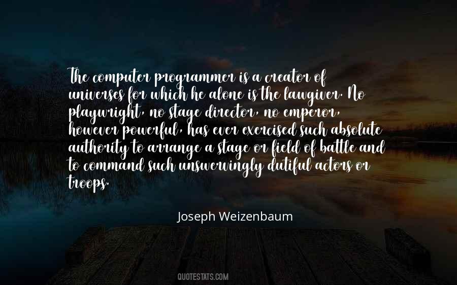 Weizenbaum Quotes #1109464