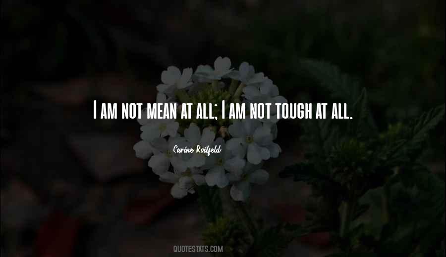 Quotes About I Am Not Mean #282739