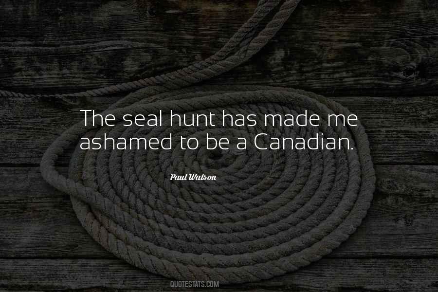 Quotes About The Seal Hunt #243976