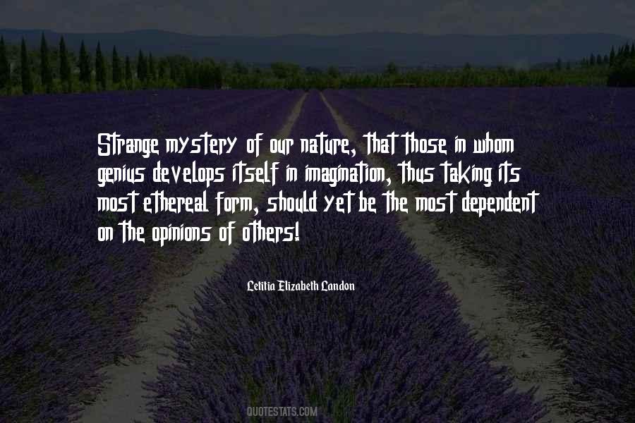 Quotes About The Mystery Of Nature #234331