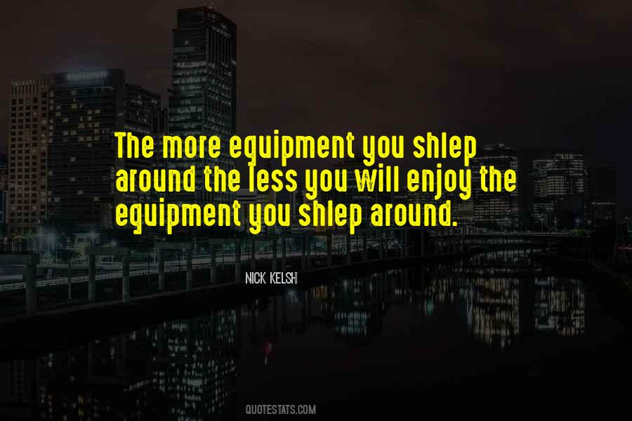 Quotes About Equipment #1280438