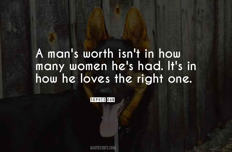 Quotes About A Man's Worth #1438387