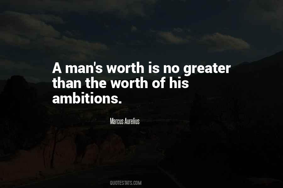 Quotes About A Man's Worth #309379