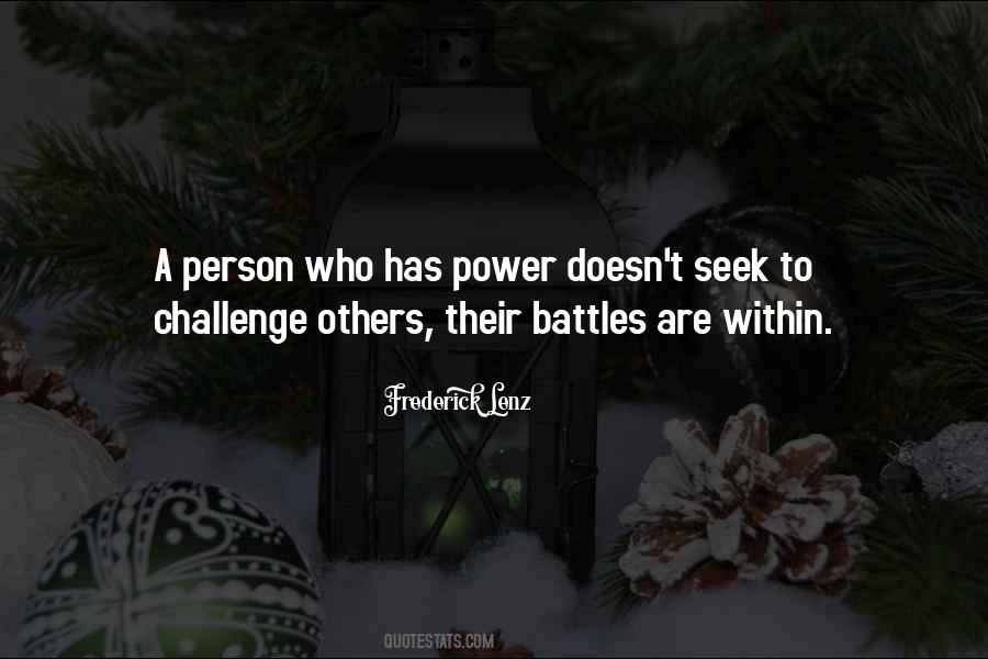 Quotes About A Battle Within #1331809