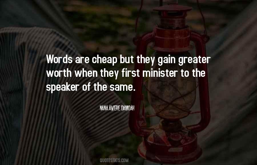 Quotes About Words Are Cheap #684319