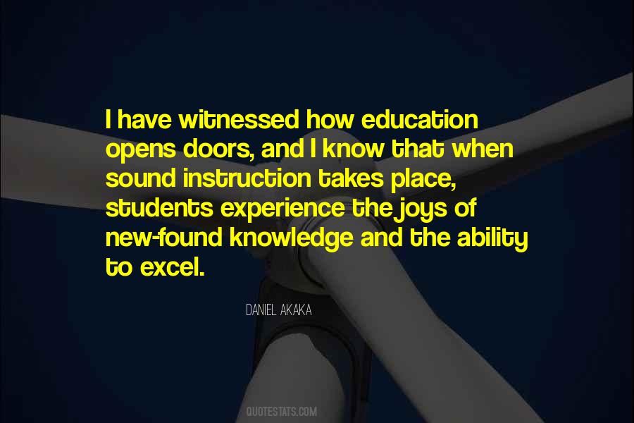 Quotes About Experience And Education #105712