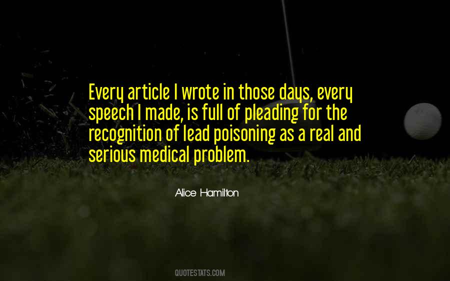 Quotes About Lead Poisoning #313470