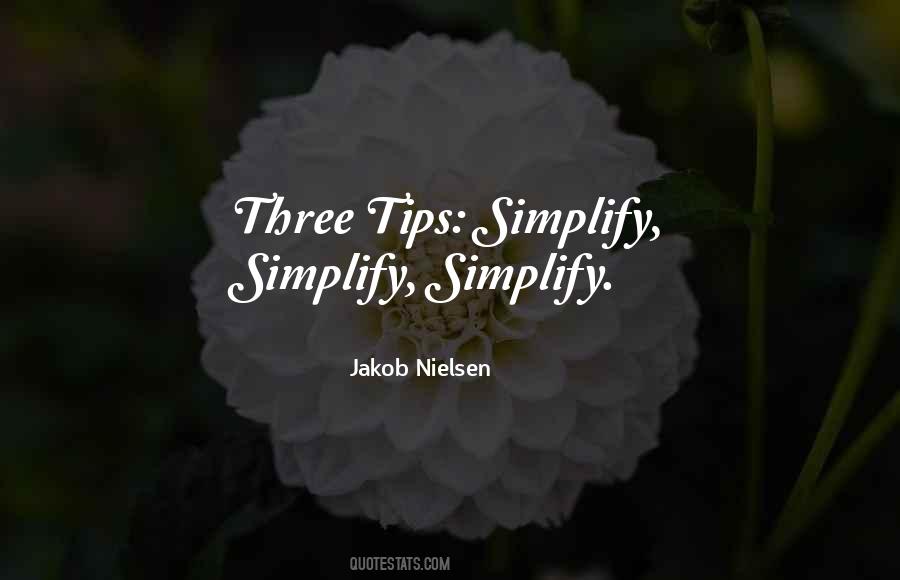 Quotes About Simplify #1076660