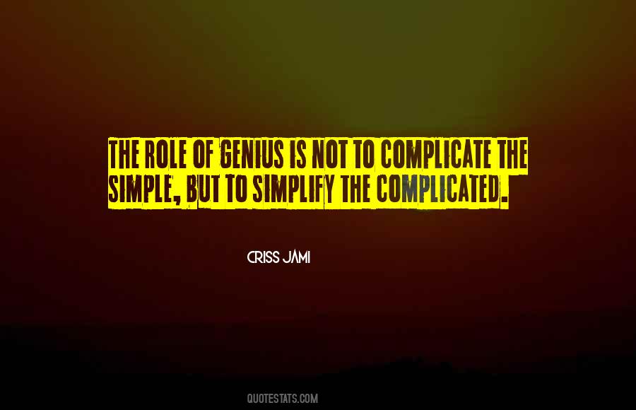 Quotes About Simplify #1101655
