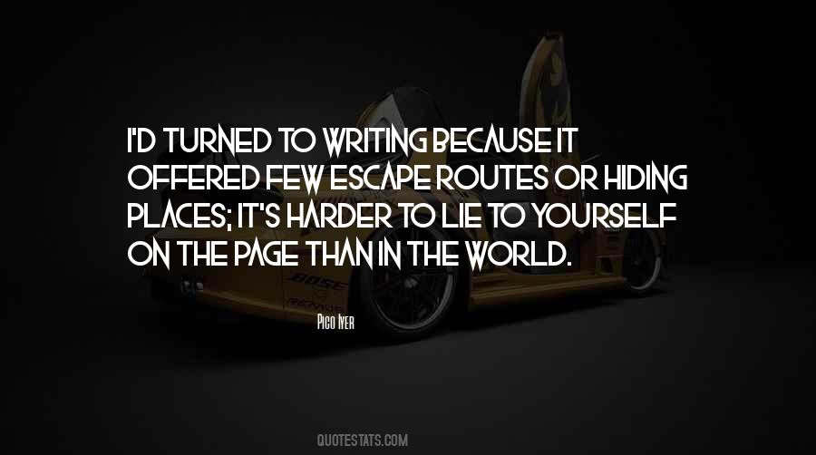 Quotes About Hiding Yourself From The World #168902