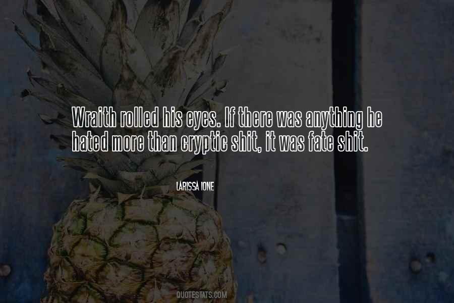 Wraith's Quotes #760494