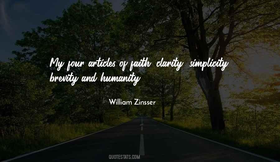 Quotes About Simplicity In Writing #1749223